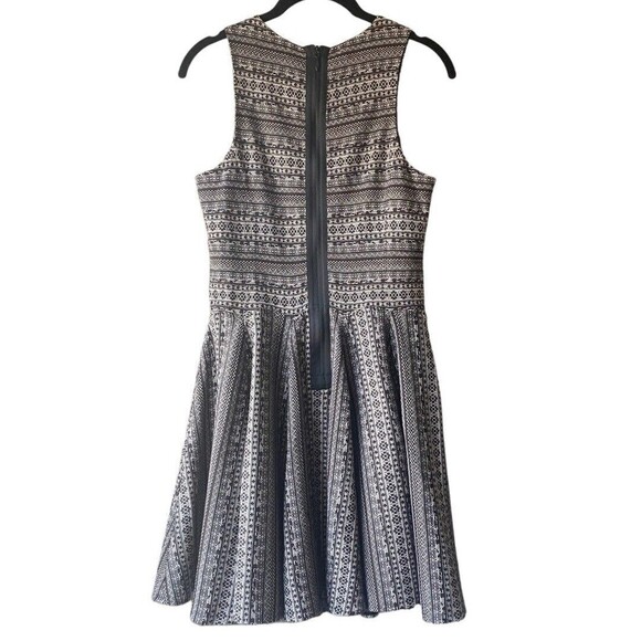 Tibi Dress Womens Small Black Skater Wool Patterned Sleeveless Textured Ladies - Picture 6 of 16